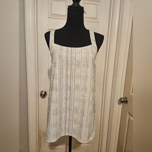 Athleta Black and White Striped Top